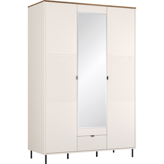 Szafa z lustrem trzydrzwiowa Kaszmir EVO Podstawowe