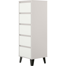 Komoda z 5 szufladami BORG Dąb Kaszmir Mat / Biały Mat BORG Podstawowe