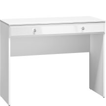 Toaletka kosmetyczna z szufladą Biały Połysk Glamour GLAMOUR Podstawowe