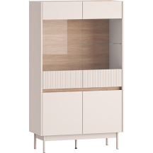 Kredens z witryną czterodrzwiowy Kaszmir DUNEA Podstawowe