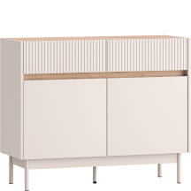 Komoda 104 cm z cichym domykiem 2 drzwi 2 szuflady Kaszmir DUNEA Podstawowe