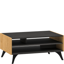 Stolik kawowy do salonu Dąb Baltic / Czarny TOSCANIA Podstawowe