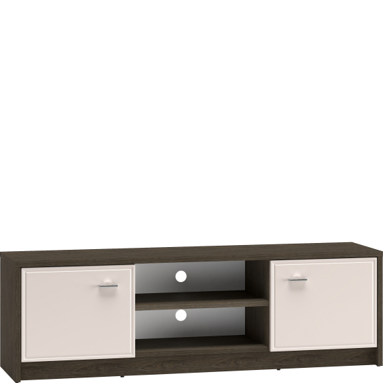 RTV Szafka pod telewizor z drzwiami i półką front Kaszmir Połysk AVANTE Podstawowe