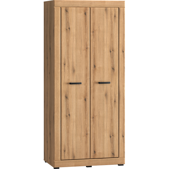 Dwudrzwiowa szafa do salonu Dąb Evoke DORA Podstawowe