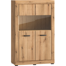 Niska witryna kredens dwudrzwiowy Dąb Evoke DORA Podstawowe