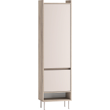 Szafa 1-drzwiowa do przedpokoju metalowe nóżki kolor Kaszmir / Dąb Cremona VOCO Podstawowe