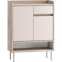 Szafka na buty do przedpokoju 2-drzwiowa kolor Kaszmir / Dąb Cremona VOCO Podstawowe