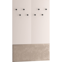 Wieszak ścienny 90 cm do przedpokoju z welurowym panelem kolor Kaszmir VOCO Podstawowe