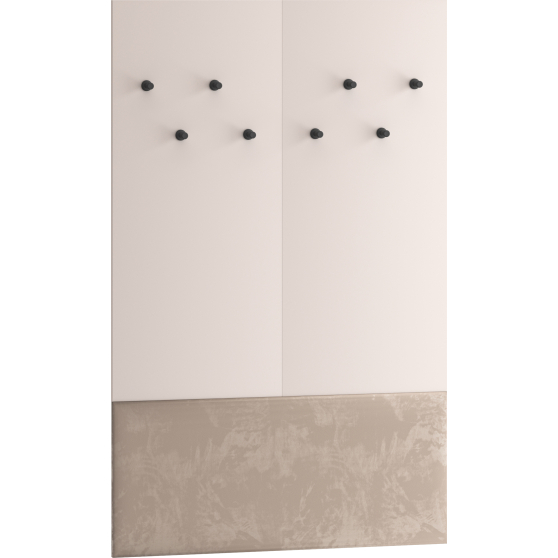 Wieszak ścienny 90 cm do przedpokoju z welurowym panelem kolor Kaszmir VOCO Podstawowe