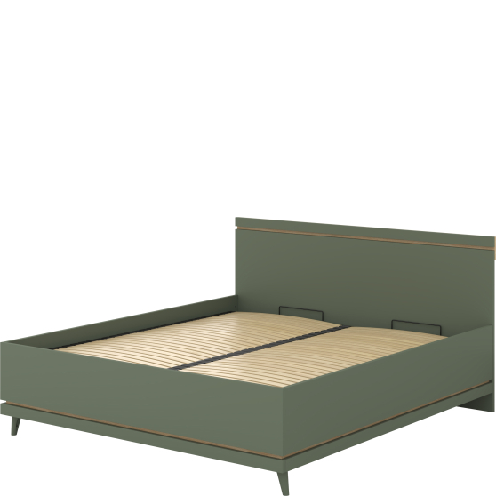 Łóżko 180 x 200 ze stelażem i pojemnikiem Dąb Olej / Zgaszona Zieleń 24GDOH52 TYP-52 SCANDI Podstawowe Łóżko 180 x 200 ze stelażem i pojemnikiem Dąb Olej / Zgaszona Zieleń 24GDOH52 TYP-52 SCANDI Podstawowe