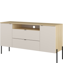 Komoda z drzwiami i szufladami Dąb Lindberg / Kaszmir 24LKOG26 TYP-26 ORE Podstawowe