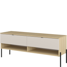 Szafka RTV z dwoma szufladami Dąb Lindberg / Kaszmir 24LKOG41 TYP-41 ORE Podstawowe