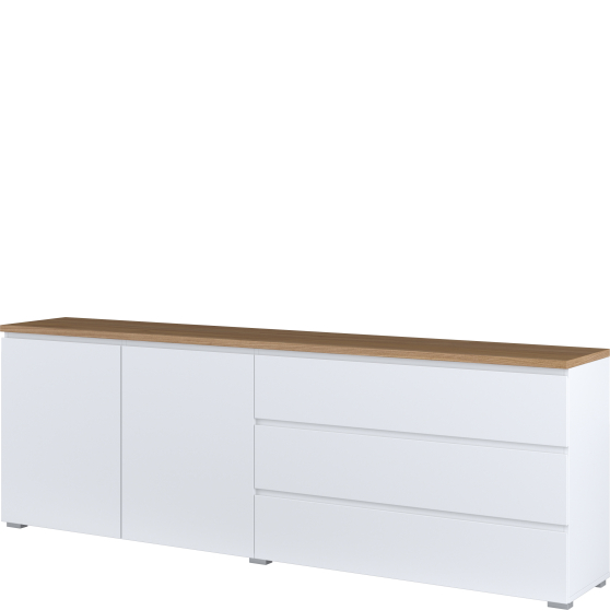 Komoda 2 drzwi 3 szuflady 200 cm 247VOJ28 TYP-28 MODO Podstawowe