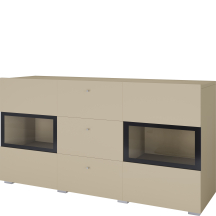 Komoda 2 drzwi 3 szuflady Jasny Beż 2412BM26 TYP-26 BAROS Podstawowe