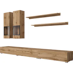 Meblościanka do salonu Dąb Wotan 24N0BM10 TYP-10 BAROS Podstawowe