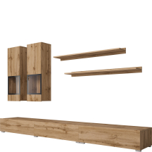 Meblościanka do salonu Dąb Wotan 24N0BM10 TYP-10 BAROS Podstawowe