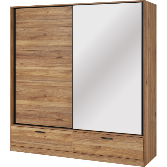 Szafa z lustrem 180 cm Dąb Mauvella 22MA1662 TYP-62 BETA Podstawowe