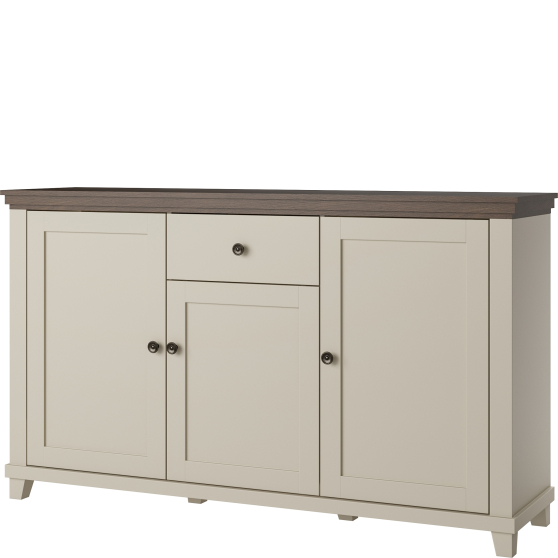 Komoda 3 drzwi 1 szuflada Beż Jasny 24D1JU47 TYP-47 EVORA Podstawowe