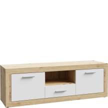Szafka RTV 150 cm BCCT134-C804 Dąb Artisan / Biały BACCIO Podstawowe