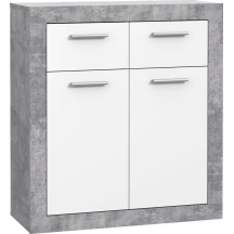 Komoda 2 szuflady 2 drzwi BCCK221-C264 Dąb Artisan / Biały BACCIO Podstawowe