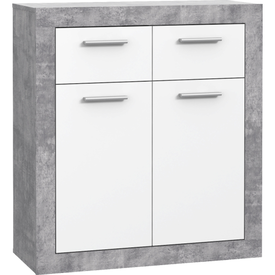 Komoda 2 szuflady 2 drzwi BCCK221-C264 Dąb Artisan / Biały BACCIO Podstawowe