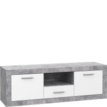 Szafka RTV 150 cm BCCT134-C264 Beton Jasnoszary / Biały BACCIO Podstawowe