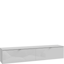 Szafka RTV wisząca 180 cm LBTT121-M786 Biały Mat / Biały Połysk LIBERTAD Podstawowe