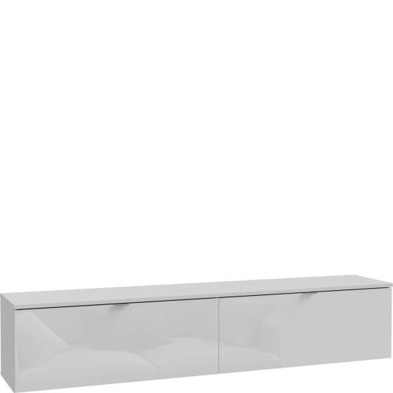 Szafka RTV wisząca 180 cm LBTT121-M786 Biały Mat / Biały Połysk LIBERTAD Podstawowe