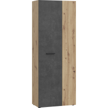 Szafka na buty 70 cm wysoka MS263-C752 Dąb Artisan / Beton Ciemnoszary NET306 Podstawowe