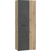 Szafa gospodarcza 70 cm MS264-C752 Dąb Artisan / Beton Ciemnoszary NET306 Podstawowe