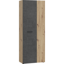 Szafa gospodarcza 70 cm MS264-C752 Dąb Artisan / Beton Ciemnoszary NET306 Podstawowe