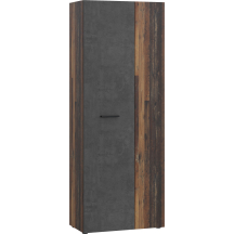 Szafa gospodarcza 70 cm MS264-C754 Old-Wood Vintage / Beton Ciemnoszary NET306 Podstawowe