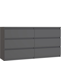 Komoda 150 cm z szufladami CHLK26-U27S Uni Wolfram Szary CHELSEA Podstawowe