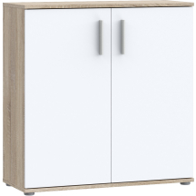 Komoda 2 drzwi 80 cm IKLK222-Q36F Dąb Sonoma / Biały Uni NET106 Podstawowe