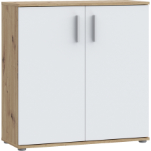 Komoda 2 drzwi 80 cm IKLK222-C804 Dąb Artisan / Biały NET106 Podstawowe