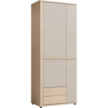 Szafa dwudrzwiowa z szufladami 80 cm OS1 Riva / Cashmere OSLO Podstawowe