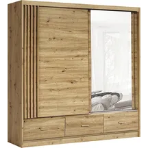 Szafa przesuwna dwudrzwiowa 200 cm z lustrem CANADA CA-1 Artisan CANADA Podstawowe