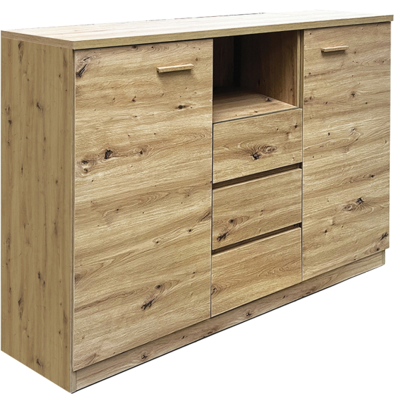 Komoda z szufladami i drzwiami 130 cm CX1 Artisan CANADA Podstawowe