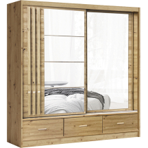 Szafa przesuwna dwudrzwiowa 200 cm z lustrem CANADA CA-3 Artisan CANADA Podstawowe