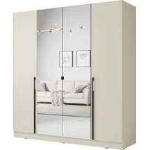 Szafa z lustrem DENVER 4-drzwiowa 200 cm DEN2 Cashmere Podstawowe