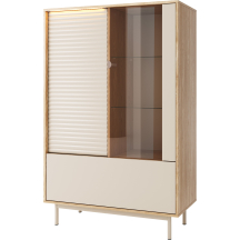 Kredens z wityną TI1 2-drzwiowy Cashmere / Dąb olejowany TILA Podstawowe