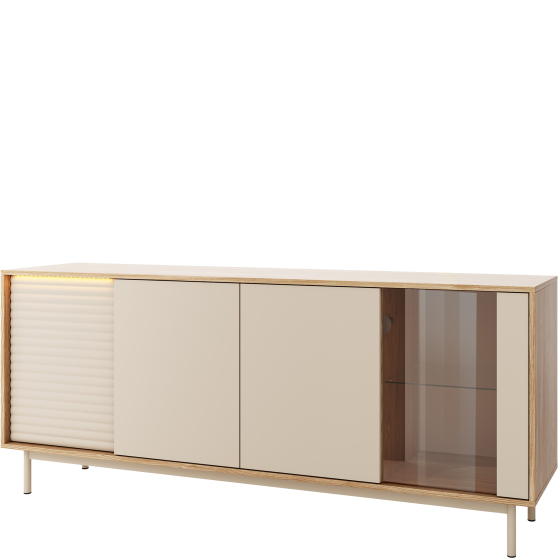 Komoda 4-drzwiowa TI2 Cashmere / Dąb olejowany TILA Podstawowe