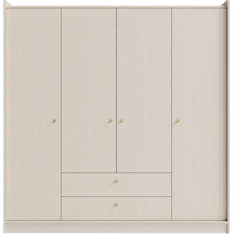 Szafa 4-drzwiowa do sypialni Beż Piaskowy GR13 GRANDE Podstawowe