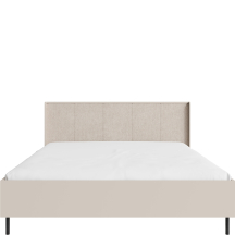 Łóżko 160 x 200 ze stelażem i pojemnikiem Beż Piaskowy GR14 GRANDE Podstawowe