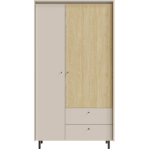 Szafa dwudrzwiowa Beż Piaskowy / Dąb Olejowany MA13 MALTA Podstawowe