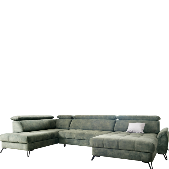 Narożnik z funkcją spania i pojemnikiem LAGO I U Lewy Podstawowe