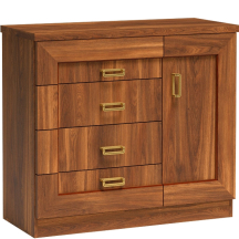 Elegancka komoda 1-drzwiowa z szufladami Dąb Stuletni T-22 TADEUSZ DĄB STULETNI Podstawowe