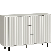 Komoda 2 drzwi 3 szuflady NV-1 Biel Alpejska NOVADO BIAŁY Podstawowe