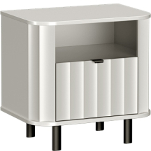 Szafka nocna ze schowkiem NV-7 Biel Alpejska NOVADO BIAŁY Podstawowe