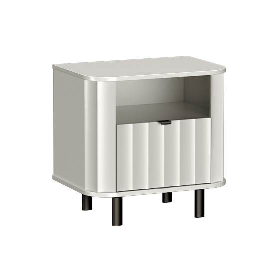 Szafka nocna ze schowkiem NV-7 Biel Alpejska NOVADO BIAŁY Podstawowe
